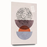 Mid Century Modern Geometric Art - Retro Minimalist Circle Print - Vintage