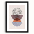 Mid Century Modern Geometric Art - Retro Minimalist Circle Print - Vintage