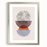 Mid Century Modern Geometric Art - Retro Minimalist Circle Print - Vintage