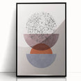 Mid Century Modern Geometric Art - Retro Minimalist Circle Print - Vintage