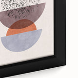 Mid Century Modern Geometric Art - Retro Minimalist Circle Print - Vintage