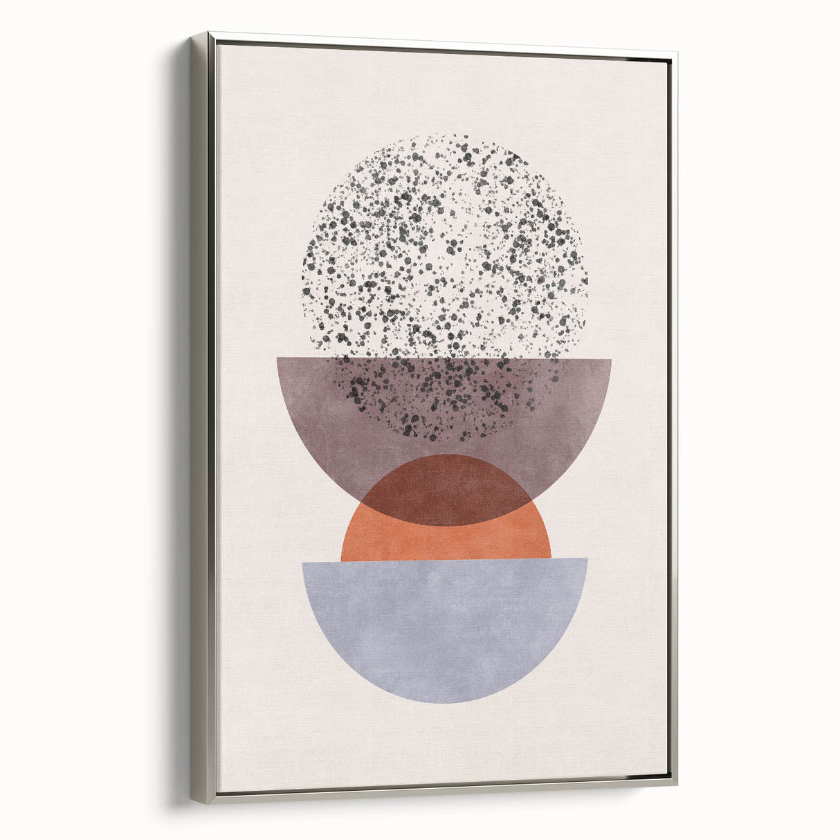 Mid Century Modern Geometric Art - Retro Minimalist Circle Print - Vintage