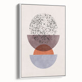 Mid Century Modern Geometric Art - Retro Minimalist Circle Print - Vintage
