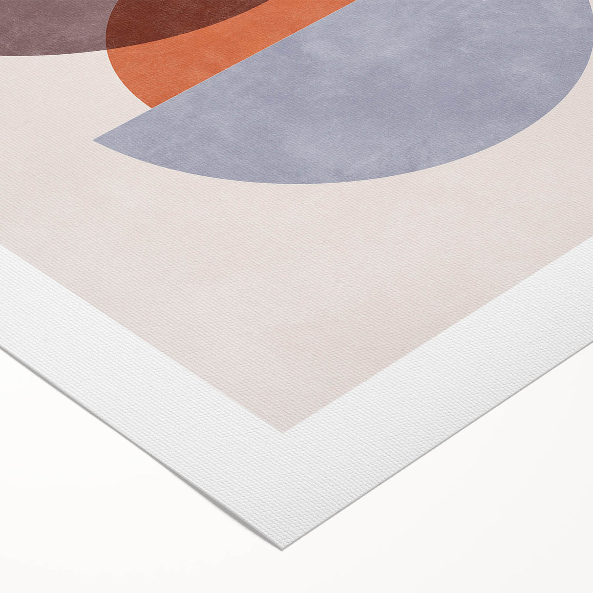 Mid Century Modern Geometric Art - Retro Minimalist Circle Print - Vintage