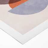 Mid Century Modern Geometric Art - Retro Minimalist Circle Print - Vintage