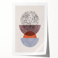 Mid Century Modern Geometric Art - Retro Minimalist Circle Print - Vintage