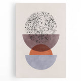 Mid Century Modern Geometric Art - Retro Minimalist Circle Print - Vintage