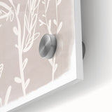 Mid Century Modern Minimalist Art - Retro Floral Geometric Wall Decor