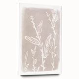 Mid Century Modern Minimalist Art - Retro Floral Geometric Wall Decor