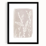 Mid Century Modern Minimalist Art - Retro Floral Geometric Wall Decor