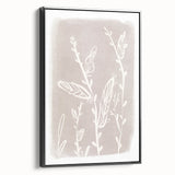 Mid Century Modern Minimalist Art - Retro Floral Geometric Wall Decor