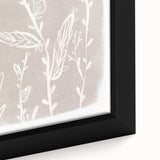 Mid Century Modern Minimalist Art - Retro Floral Geometric Wall Decor