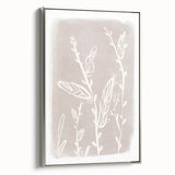 Mid Century Modern Minimalist Art - Retro Floral Geometric Wall Decor