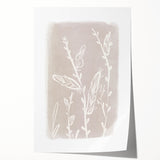 Mid Century Modern Minimalist Art - Retro Floral Geometric Wall Decor