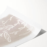 Mid Century Modern Minimalist Art - Retro Floral Geometric Wall Decor