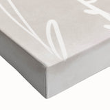 Mid Century Modern Minimalist Art - Retro Floral Geometric Wall Decor