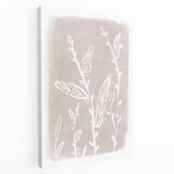 Mid Century Modern Minimalist Art - Retro Floral Geometric Wall Decor