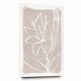 Mid Century Modern Floral Wall Art - Minimalist Line Art - Vintage Style