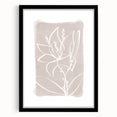 Mid Century Modern Floral Wall Art - Minimalist Line Art - Vintage Style