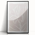 Mid Century Modern Floral Wall Art - Minimalist Line Art - Vintage Style