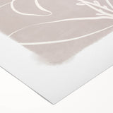 Mid Century Modern Floral Wall Art - Minimalist Line Art - Vintage Style