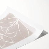 Mid Century Modern Floral Wall Art - Minimalist Line Art - Vintage Style