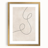 Mid Century Modern Minimalist Line Art - Retro Abstract Wall Decor