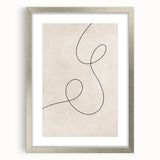 Mid Century Modern Minimalist Line Art - Retro Abstract Wall Decor