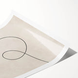 Mid Century Modern Minimalist Line Art - Retro Abstract Wall Decor