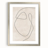 Mid Century Modern Line Art - Minimalist Abstract Geometric Wall Decor