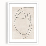 Mid Century Modern Line Art - Minimalist Abstract Geometric Wall Decor