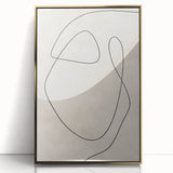 Mid Century Modern Line Art - Minimalist Abstract Geometric Wall Decor