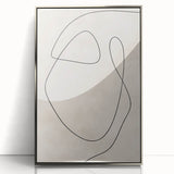 Mid Century Modern Line Art - Minimalist Abstract Geometric Wall Decor