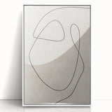 Mid Century Modern Line Art - Minimalist Abstract Geometric Wall Decor