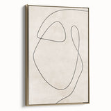 Mid Century Modern Line Art - Minimalist Abstract Geometric Wall Decor