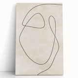 Mid Century Modern Line Art - Minimalist Abstract Geometric Wall Decor