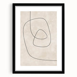 Mid Century Modern Abstract Line Art - Minimalist Geometric Wall Decor