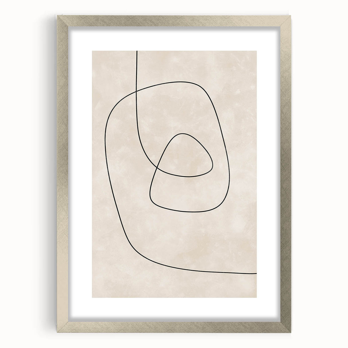 Mid Century Modern Abstract Line Art - Minimalist Geometric Wall Decor