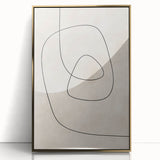 Mid Century Modern Abstract Line Art - Minimalist Geometric Wall Decor