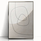 Mid Century Modern Abstract Line Art - Minimalist Geometric Wall Decor