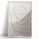 Mid Century Modern Abstract Line Art - Minimalist Geometric Wall Decor