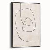 Mid Century Modern Abstract Line Art - Minimalist Geometric Wall Decor