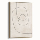 Mid Century Modern Abstract Line Art - Minimalist Geometric Wall Decor