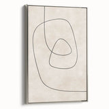 Mid Century Modern Abstract Line Art - Minimalist Geometric Wall Decor