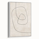 Mid Century Modern Abstract Line Art - Minimalist Geometric Wall Decor