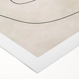 Mid Century Modern Abstract Line Art - Minimalist Geometric Wall Decor