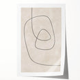 Mid Century Modern Abstract Line Art - Minimalist Geometric Wall Decor