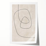 Mid Century Modern Abstract Line Art - Minimalist Geometric Wall Decor