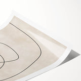 Mid Century Modern Abstract Line Art - Minimalist Geometric Wall Decor