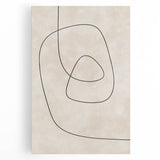 Mid Century Modern Abstract Line Art - Minimalist Geometric Wall Decor